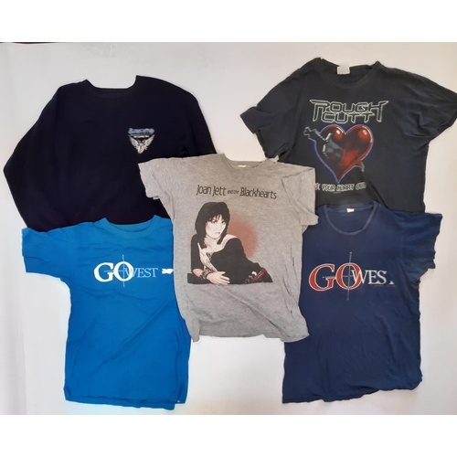 925 - 12 tour T shirts from the 1970's-90's for bands/ tours including Steppenwolf '77, Hawkwind '82, Joan... 