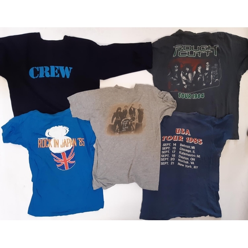 925 - 12 tour T shirts from the 1970's-90's for bands/ tours including Steppenwolf '77, Hawkwind '82, Joan... 