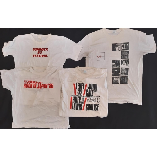 925 - 12 tour T shirts from the 1970's-90's for bands/ tours including Steppenwolf '77, Hawkwind '82, Joan... 