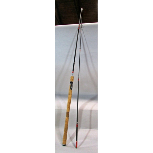 577 - A Silstar GT Fly 3782 - 330 two piece fishing rod 11ft, and bag together with a Berkley Lightning tw... 