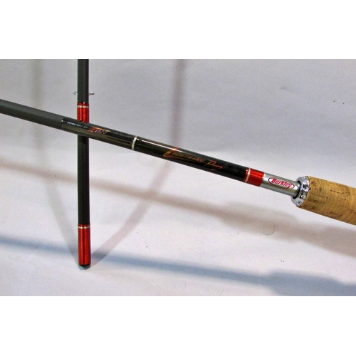 577 - A Silstar GT Fly 3782 - 330 two piece fishing rod 11ft, and bag together with a Berkley Lightning tw... 