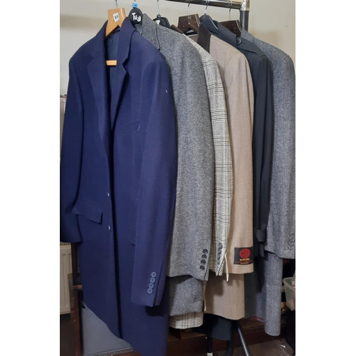 916 - 4 good quality men's coats like new with tags including coats by  Jaeger XL, Christiano Baldinucci X... 