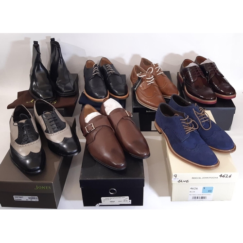 920 - 6 pairs of good quality men's shoes/boots/brogues all boxed and unworn including shoes by Pierre Car... 