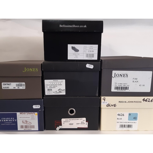 920 - 6 pairs of good quality men's shoes/boots/brogues all boxed and unworn including shoes by Pierre Car... 