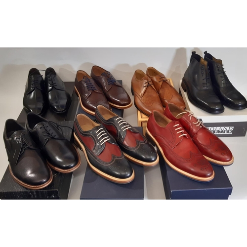 927 - 7 pairs of good quality men's shoes/boots/brogues all boxed and appear unworn including shoes by Jon... 