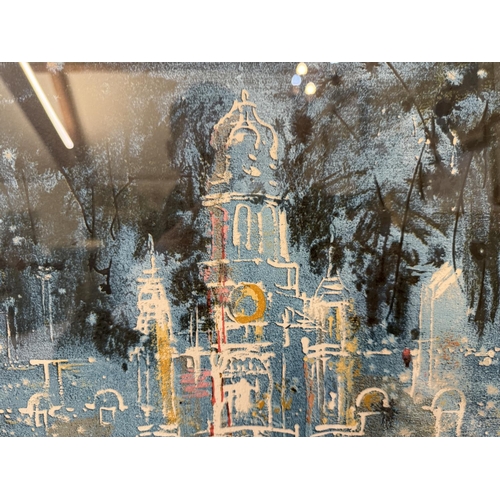 1632 - John Piper (British, 1903-1992) - 'Harlaxton (blue)' (1977), limited edition screenprint in colours,... 