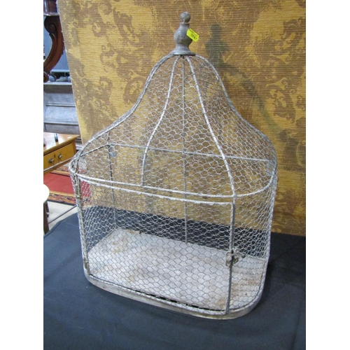 1057 - A salt glazed barrel and stand, a wirework cage, four tier filing box, teak and brass banded vase, e... 