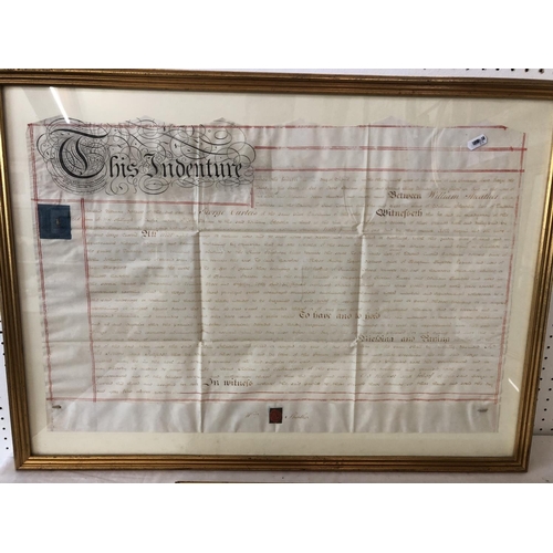 1602 - Three George III indentures relating to the county of Kent, dated 4th April 1799, 2nd October 1805 a... 