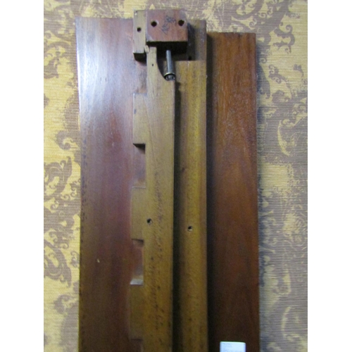 1258 - A mahogany sleigh bed frame of usual form to accept a 5ft mattress