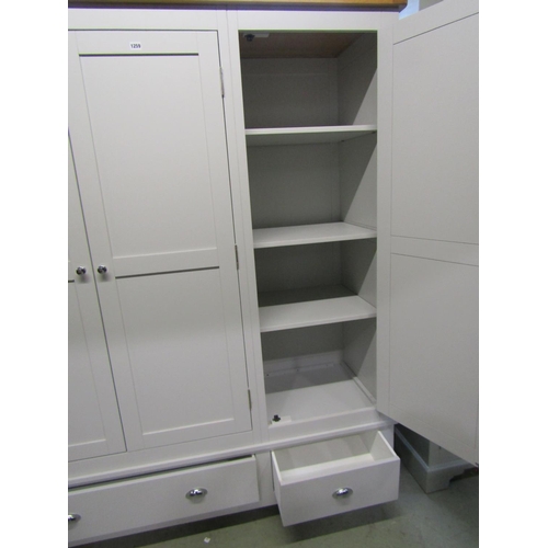 1259 - A Cotswold Company wardrobe in pebble grey, 160cm wide