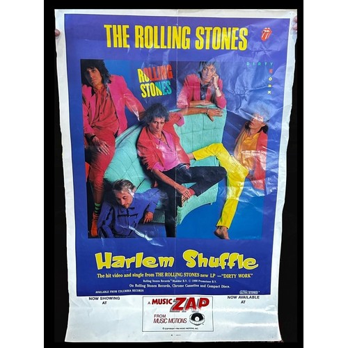 1691 - A 1986 Rolling Stones 'Harlem Shuffle' poster, 69 x 104 cm