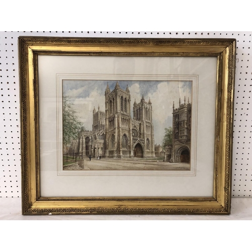 1713 - Albert H. Findley (1880-1975) - 'Bristol Cathedral', signed and titled below, watercolour on paper, ... 