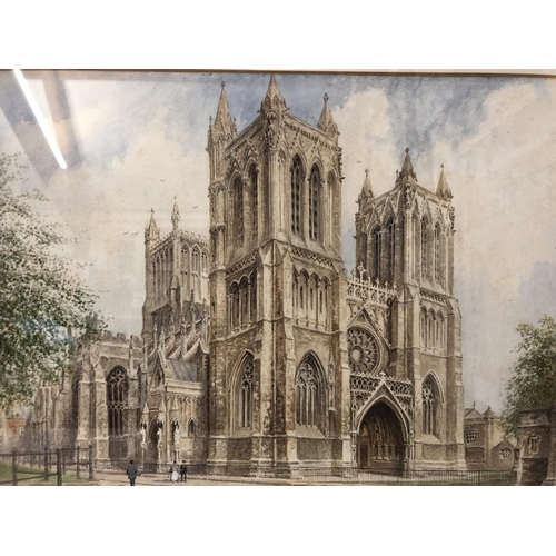 1713 - Albert H. Findley (1880-1975) - 'Bristol Cathedral', signed and titled below, watercolour on paper, ... 