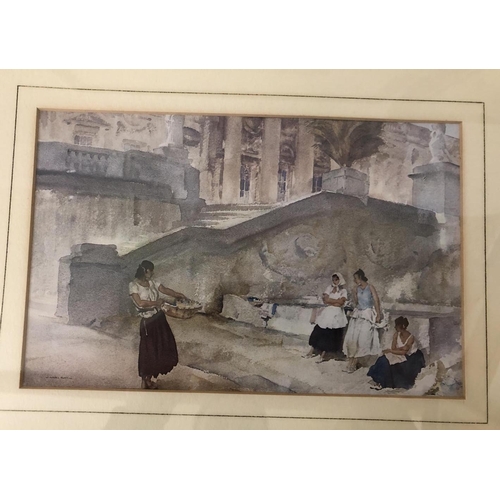 1734 - After William Russell Flint (British, 1880-1969) - Two with titles 'One Against Three' and 'The Dubi... 