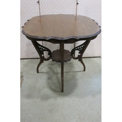 1111 - A pie crust top table together with Indian octagonal table