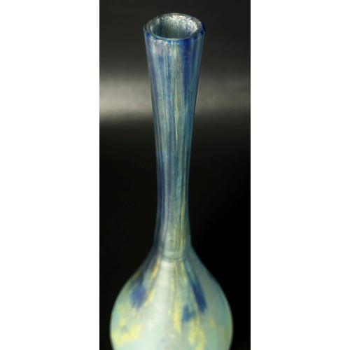 147 - A Daum Nancy Miniature Art Glass Soliflor Bud Vase, circa 1920’s - 30’s, signed Daum Nancy, 16cm tal... 