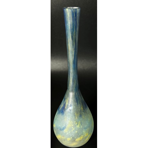 147 - A Daum Nancy Miniature Art Glass Soliflor Bud Vase, circa 1920’s - 30’s, signed Daum Nancy, 16cm tal... 