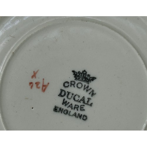 109 - A quantity of Crown Devon and similar ceramics including a cheese dish and cover, vases, teapot, tan... 