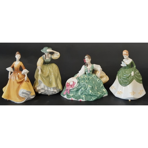 108 - A collection of 13 Royal Doulton figurines including examples from the Pretty Ladies series, Autumn ... 