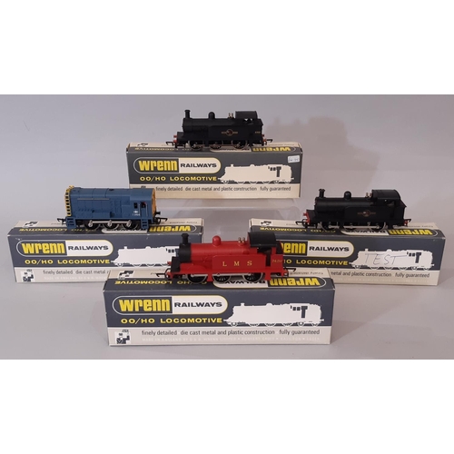 787 - Four boxed 00 gauge locomotives by Wrenn including tank engines W2205, W2204, a similar engine in BR... 