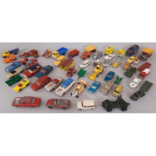 791 - A collection of vintage model vehicles comprising Dinky, Corgi, Lone Star, Lesney etc including Dink... 