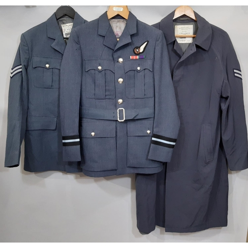 804 - 3 post war RAF jackets comprising a No 1 Dress jacket with Corporal sleeve stripes, a  Service jacke... 