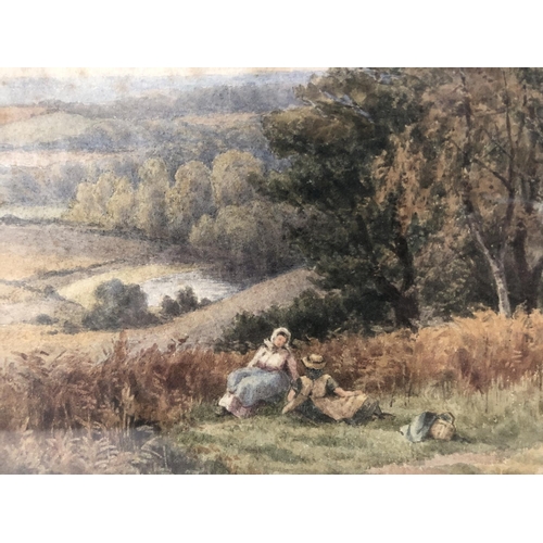 1832 - Georgina Martha de l’Aubiniere (1848-1930) - 'On the High Common, Nr. Puttenham, Surrey' (1878), wat... 