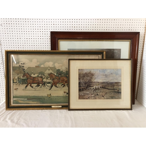 1837 - Three hunting related prints, to include: Alfred G. Haigh - Portrait of Will Dale (retired huntsman ... 