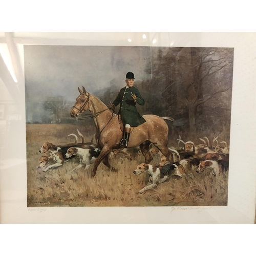 1837 - Three hunting related prints, to include: Alfred G. Haigh - Portrait of Will Dale (retired huntsman ... 