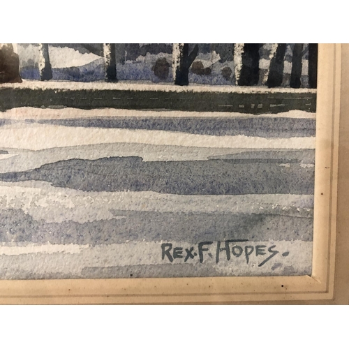 1838 - Reginald (Rex) Frederick Hopes (Bristol Savages, 1890-1982) - Country winter landscape, signed lower... 