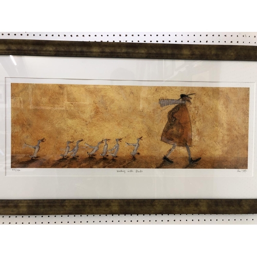 1839 - Sam Toft (b.1964) - 'Walking with Ducks ', limited edition giclee print, signed, titled and numbered... 