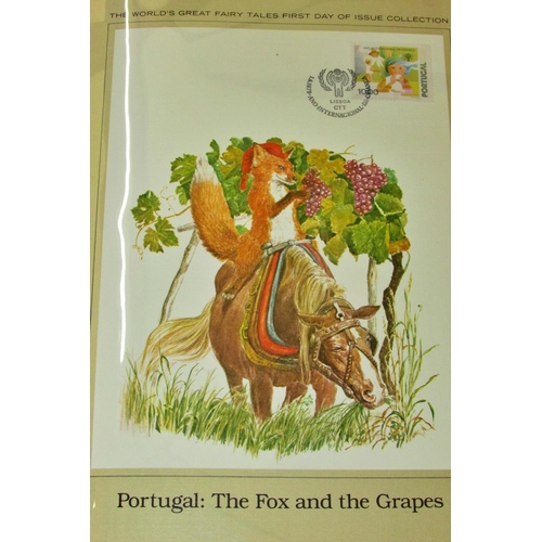 745 - A folder of 'The World's Great Fairy Tales - First Day Cover Collection' together with a further (un... 