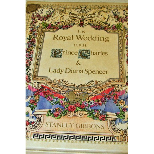 750 - Five large and five small albums of British stamps including Charles & Diana wedding commemorative a... 