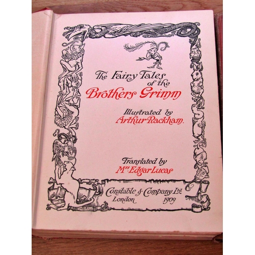 655 - Four volumes illustrated by Arthur Rackham together with Kate Greenaway's illustrated Pied Piper of ... 