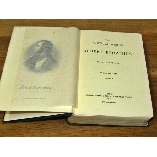 686 - Late 19th / early 20th century editions of Dickens (5 Fireside editions), Walpole, Barrie, Browning ... 