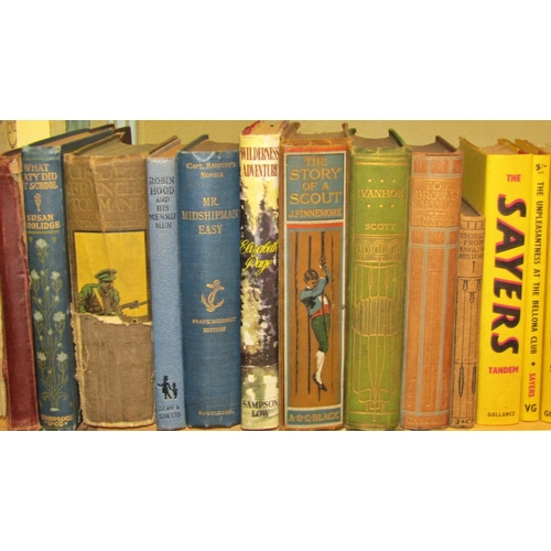 695 - Mixed library of 20th century novels to include Ivanhoe, Missee Lee, What Katy Did and others (30+)