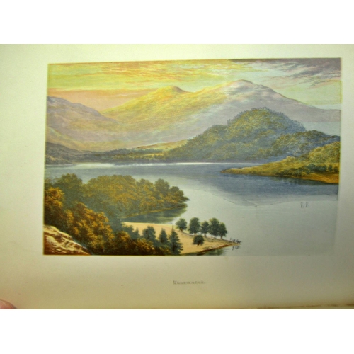 698 - 1880 English Lake Scenery published by J Walker & Co (1880) illustrated by A F Lydon together with L... 