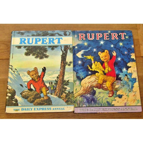 707 - Forty-seven editions of Rupert the Bear Annuals (1950 - 1979) (some duplicates)