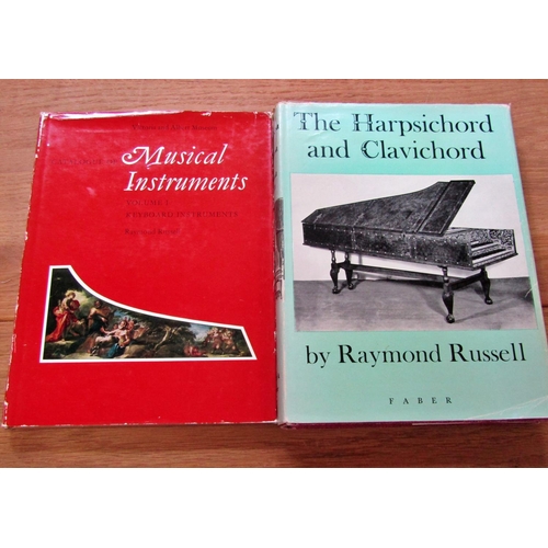 719 - A small library (10) of books relating to musical instruments in particular harpsichords