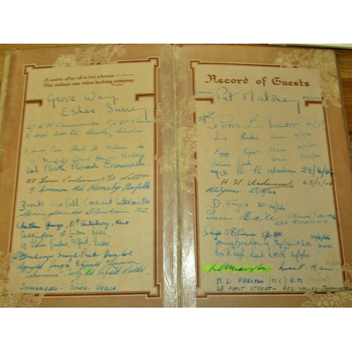 724 - A box of ephemera relating to Alan Thomas DSO and the Webster family of Emsworth, including a cartoo... 