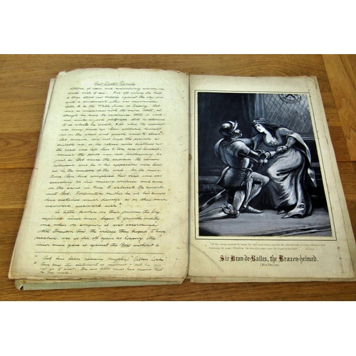 725 - Four editions of Pickwick Portfolio (1887 - 1890) being a handwritten and illustrated 