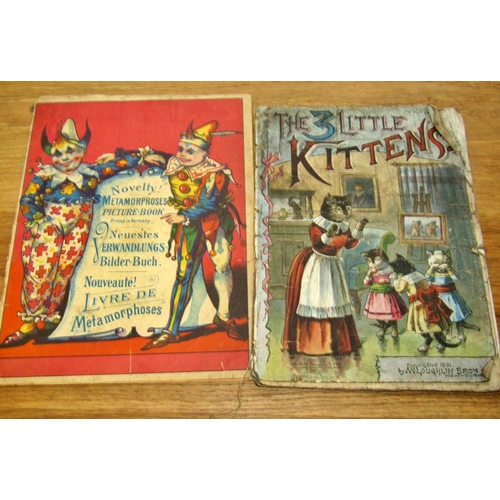 726 - A collection of antiquarian children's books and texts, including a book of 