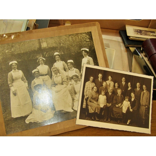 727 - A Victorian photograph album (many family portraits, formal and in repose, featuring Lower Bebington... 