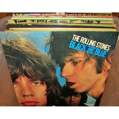 734 - A collection of albums (20+) to include The Rolling Stones, Neil Young, James Brown etc