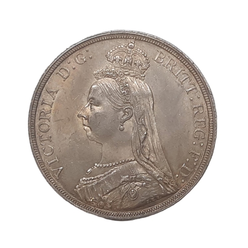 890 - Victoria (1837 - 1901) A silver crown coin, 1887.