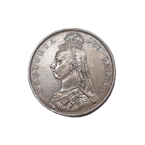 895 - Victoria (1837 - 1901) A silver half crown coin, 1888.