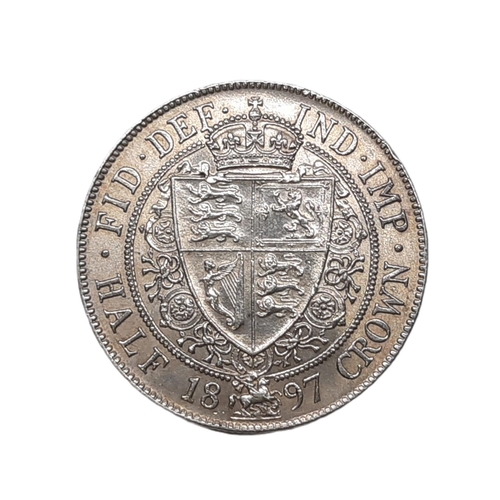 908 - Victorian (1837 - 1901) A silver half crown coin, 1897.