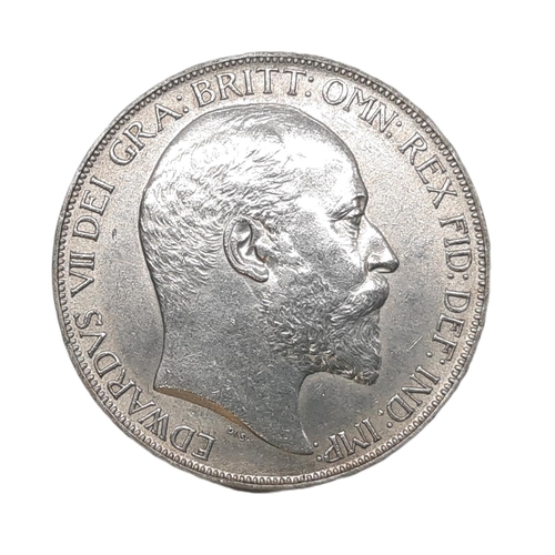 915 - Edward VII (1901 - 1910) A silver crown coin, 1902.