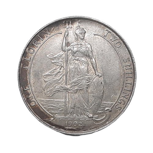 917 - Edward VII (1901 - 1910) A silver florin coin, 1902.