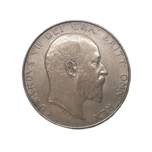 930 - Edward VII (1901 - 1910) A silver half crown coin, 1908.